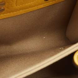 Pre Owned Chloe Yellow Leather Bronte Crossbody Bag