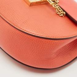 Chloe Red Leather Small Drew Shoulder Bag