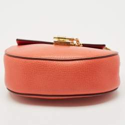 Chloe Red Leather Small Drew Shoulder Bag
