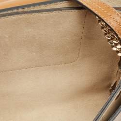 Chloe Brown/Tan Leather and Suede Small Faye Shoulder Bag