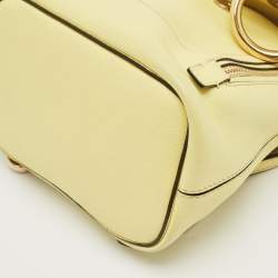 Chloe Yellow Leather and Suede Mini Faye Daye Backpack
