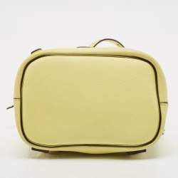 Chloe Yellow Leather and Suede Mini Faye Daye Backpack