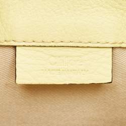 Chloe Yellow Leather and Suede Mini Faye Daye Backpack