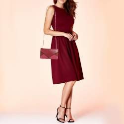 Chloe Multicolor Leather Envelope Flap Chain Clutch