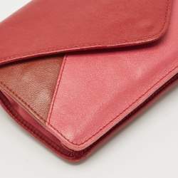 Chloe Multicolor Leather Envelope Flap Chain Clutch