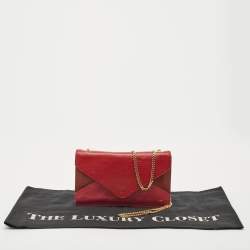Chloe Multicolor Leather Envelope Flap Chain Clutch