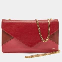 Chloe Multicolor Leather Envelope Flap Chain Clutch