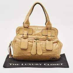 Chloe Tan Leather Bay Satchel