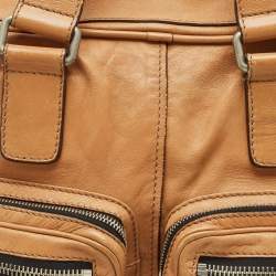 Chloe Tan Leather Betty Zip Satchel
