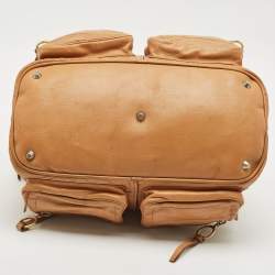 Chloe Tan Leather Betty Zip Satchel