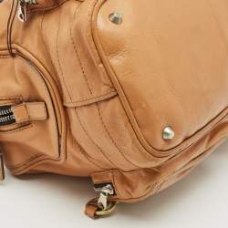 Chloe Tan Leather Betty Zip Satchel