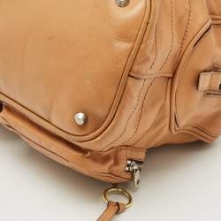 Chloe Tan Leather Betty Zip Satchel