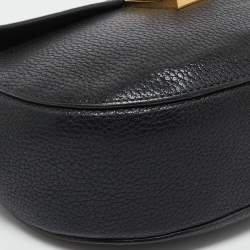 Chloe Black Leather Medium Drew Shoulder Bag