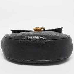 Chloe Black Leather Medium Drew Shoulder Bag