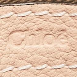 Chloé Peach Leather Mini Marcie Crossbody Bag