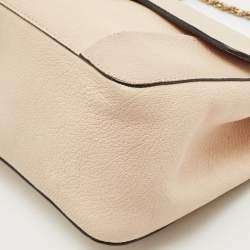 Chloe Peach Leather Medium Elsie Shoulder Bag