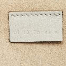 Chloe Grey/Multicolor Leather and Suede Studded Patchwork Small Drew Bag