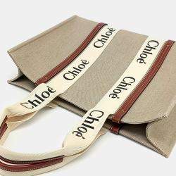 Chloe Multicolor Fabric Woody Large Bag
