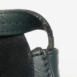 Chloe Dark Green Leather and Suede Small Faye Shoulder Bag