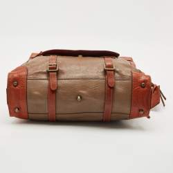 Pre Owned Chloe Brown/Beige Leather Tracy Tote