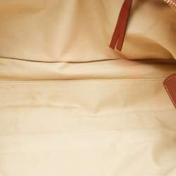 Pre Owned Chloe Brown/Beige Leather Tracy Tote