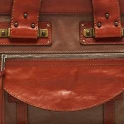 Pre Owned Chloe Brown/Beige Leather Tracy Tote