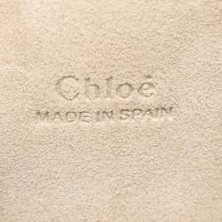 Pre Owned Chloé Brown Leather and Suede Mini Faye Crossbody Bag