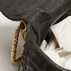 Chloe Black Python Medium Elsie Chain Shoulder Bag