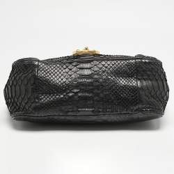 Chloe Black Python Medium Elsie Chain Shoulder Bag