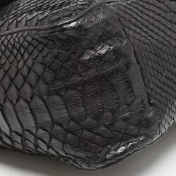 Chloe Black Python Medium Elsie Chain Shoulder Bag