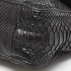 Chloe Black Python Medium Elsie Chain Shoulder Bag