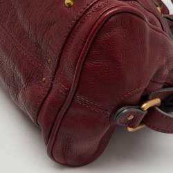 Chloé Burgundy Leather Medium Paddington Satchel