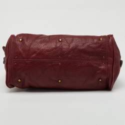 Chloé Burgundy Leather Medium Paddington Satchel