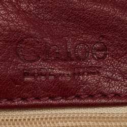 Chloé Burgundy Leather Medium Paddington Satchel