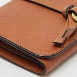 Chloe Brown Leather Alphabet Compact Wallet