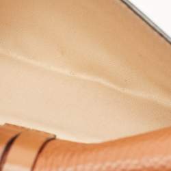 Chloe Brown Leather Alphabet Compact Wallet