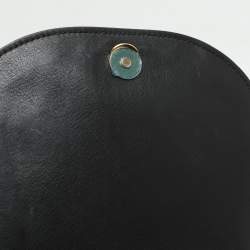 Chloé Black Leather and Suede Small Nile Bracelet Crossbody Bag