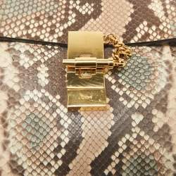 Chloe Multicolor Python Medium Drew Shoulder Bag