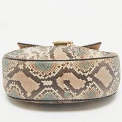 Chloe Multicolor Python Medium Drew Shoulder Bag
