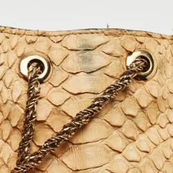 Chloe Beige Python Medium Sally Shoulder Bag