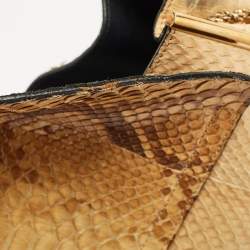 Chloe Beige Python Medium Sally Shoulder Bag