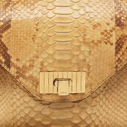Chloe Beige Python Medium Sally Shoulder Bag