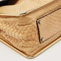 Chloe Beige Python Medium Sally Shoulder Bag