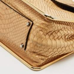 Chloe Beige Python Medium Sally Shoulder Bag