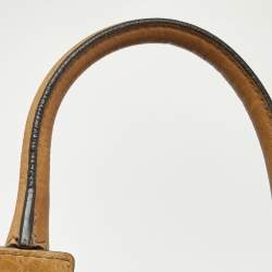 Chloe Black/Brown Denim and Leather Vintage Tote