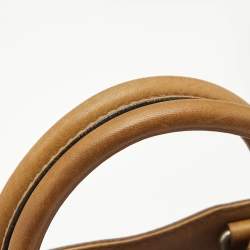 Chloe Black/Brown Denim and Leather Vintage Tote