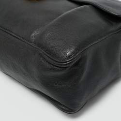 Pre Owned Chloe Black Leather Large Elsie Shoulder Bag