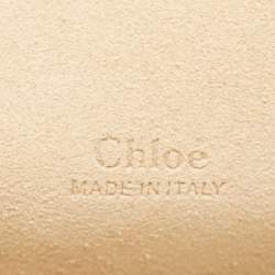 Chloe Tan/Mustard Leather and Suede Faye Medium Shoulder Bag