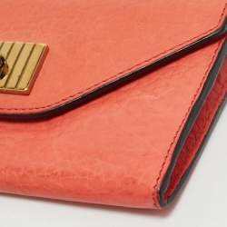 Chloe Orange Leather Sally Wallet