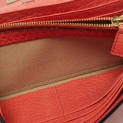 Chloe Orange Leather Sally Wallet
